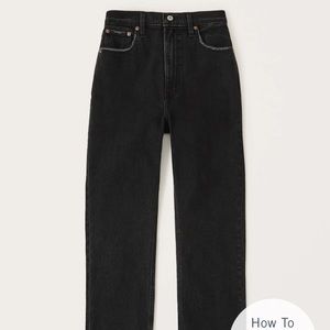 Abercrombie Ultra High Rise Ankle Straight Jeans